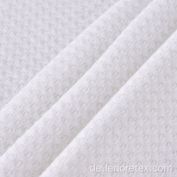 Stretch-Polyester-Viskose-gestricktes recyceltes Waffelgewebe